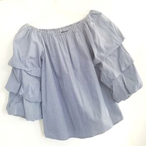 NWOT Max‎ Edition puff sleeve off shoulder top